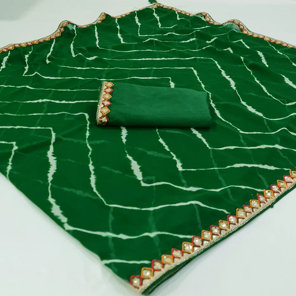 Designer Silk Saree thumbnail 3